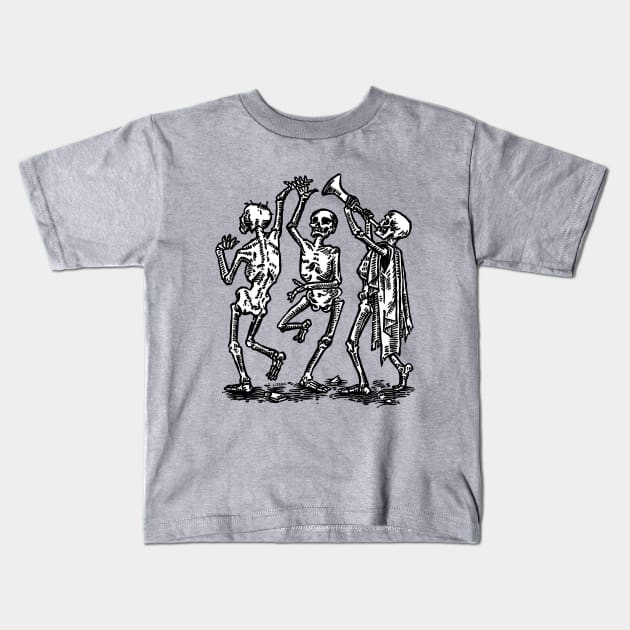 Danse Macabre Kids T-Shirt by Lizalot